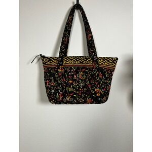 Vintage Vera Bradley Retired Ming 2001 Print Shoulder Tote Bag